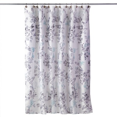 Greenhouse Leaves Shower Curtain Aqua - SKL Home