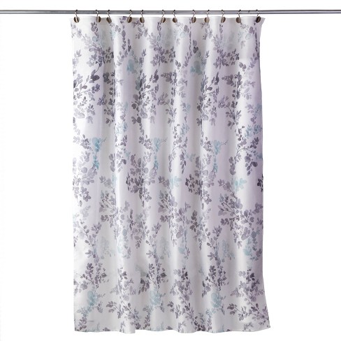 Greenhouse Leaves Shower Curtain Aqua, Lavender Shower Curtain Target