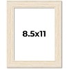 PosterPalooza | 8.5x11 Wide Barnwood Picture Frame, UV Acrylic, 6 Finishes - Grey, Brown, White, and Black - 2 of 4