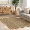 Nuloom Meara Geometric Striped Seagrass Indoor Area Rug - 2 of 4
