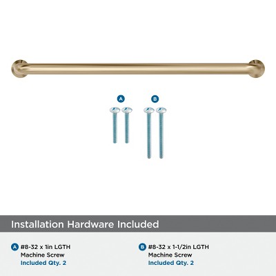 Golden Champagne 8-13/16 inch Modern Cabinet Pull