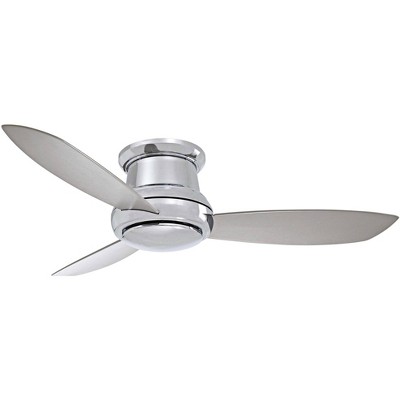 Minka Aire 44" Concept II Polished Nickel Flushmount LED Ceiling Fan