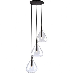 Artcraft Lighting Conic 3 - Light Pendant in  Black - 1 of 4