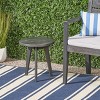 Dracelo End Table Dark Grey - 3 of 4