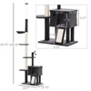 Mewoofun Huge Cat Tree Kitty Activity Center Floor-to-Ceiling Cat Climbing Toy with Scratching Post Board, Gray, 23.5"*15.75"*106.25" - 2 of 4