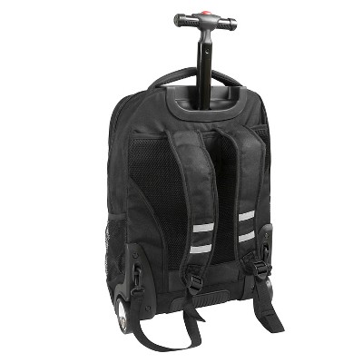 'J World 20'' Sundance Rolling Backpack with Laptop Sleeve - Black, Girl's, Size: Small'