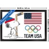 Trends International Team USA x Peanuts – Olympic Hockey Snoopy Framed Wall Poster Prints - 3 of 4