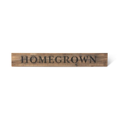 Park Hill Collection Wooden Homegrown Roadside Sign