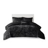 Sapphtopaz Bedding Comforter Set Velvet Solid Color Diamond Quilting Reversible Quilt Set with Throw Pillow - 2 of 4