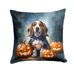 Tramull Halloween Throw Pillow, 14x14 Inch Indoor Outdoor Decorative Pet Theme Pillow - 1 of 4