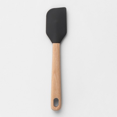 small wooden handle spatula