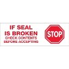 Tape Logic Pre-Printed Carton Sealing Tape "Stop If Seal Is Broken..." 2.2 Mil 3 T905P01T - 2 of 2