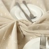 Anna-Kaci Dainty Daisy Print Tablecloth with Soft Neutral Background - 4 of 4