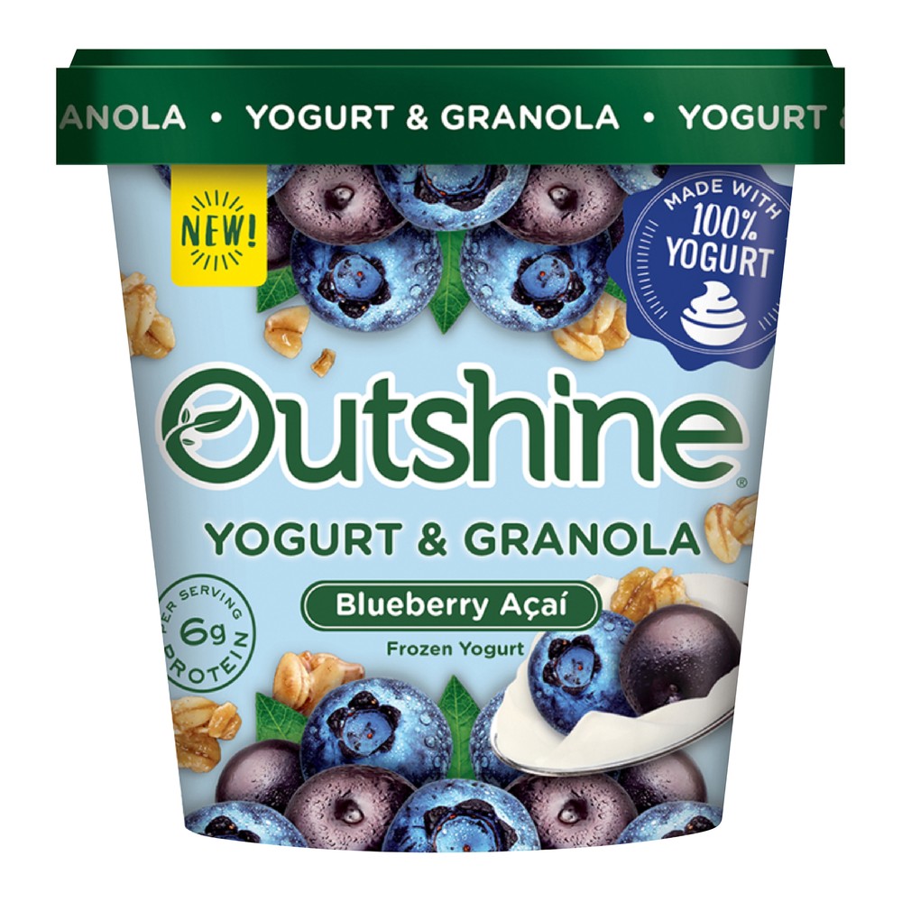 BLUEBERRY ACAI FROZEN YOGURT & GRANOLA, BLUEBERRY ACAI