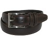 Aquarius Men's Big & Tall Leather Padded Belt with Satin Buckle - 4 of 4