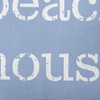 18"x18" 'Beach House' Square Throw Pillow Blue - e by design: Coastal Decor, Indoor Accent - 2 of 3