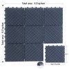 12"x12" Square Composite Patio Interlocking Deck Tiles. Four Slat Plastic Outdoor Flooring, All Weather for Balcony - 4 of 4
