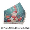 Unique Bargains Christmas Greeting Card Multicolor 4.5x 3.1Inch 10 Pcs - 3 of 4