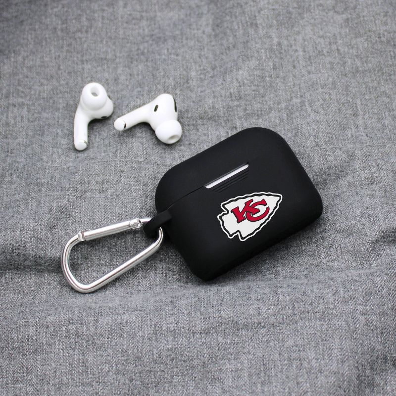 NFL Kansas City Chiefs Apple AirPods Pro Compatible Silicone Battery Case Cover - Black, 2 of 3