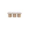 Meridian Furniture,Pavilion Boucle Fabric Bench - 2 of 4