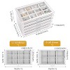 5 Layers Earring Holder Organizer Jewelry Box with 5 Drawers, Acrylic Clear Earring Case with - 4 of 4