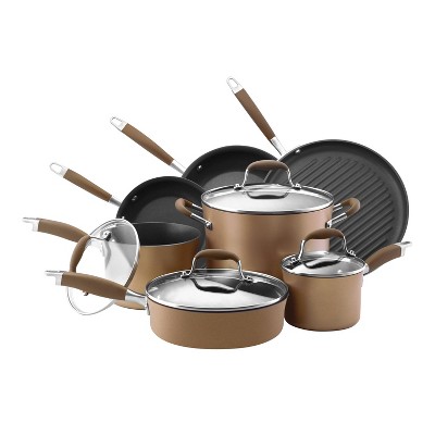 Anolon Advanced Bronze 11pc Hard Anodized Nonstick Cookware Set