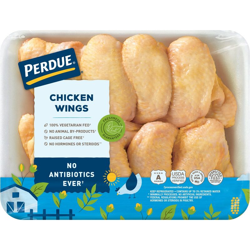 Perdue Chicken Wings Antibiotic Free - 1.4-2 lbs - price per lb, 1 of 6