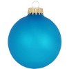Christmas By Krebs - 50mm / 2" Designer Glass Baubles [12 Pieces] - Robin's Egg - 2 of 2