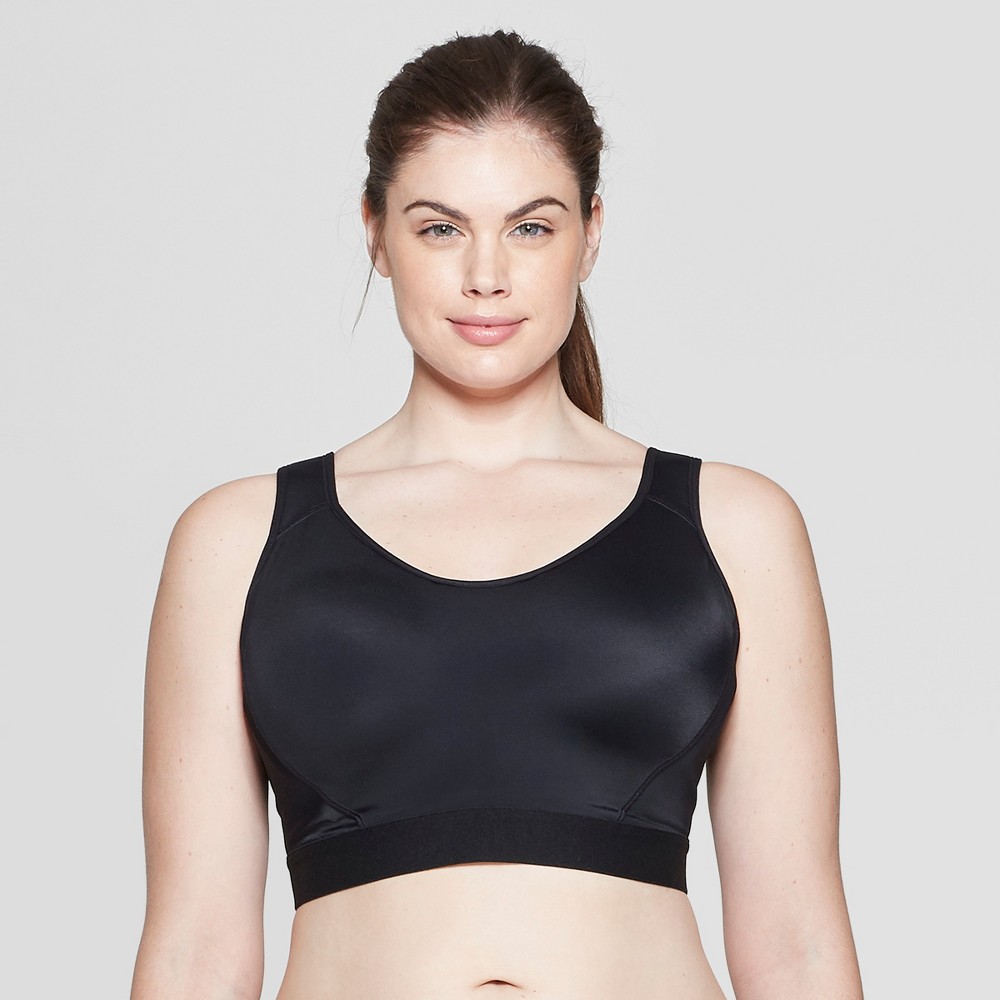 Womens Plus Size Lightweight Shape Sports Bra C9 Champion Black 2X