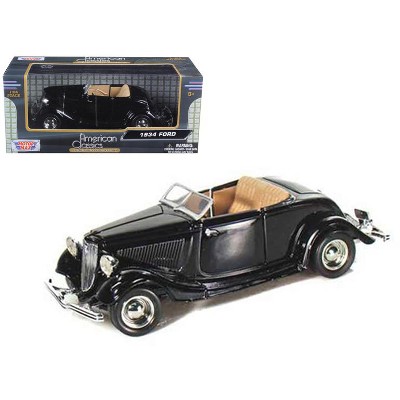 1934 Ford Coupe Convertible Black 1/24 Diecast Model Car by Motormax