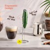 Handheld Milk Frother, Mini Foamer, Battery Operated Stainless Steel Drink Mixer for Coffee, Lattes, Cappuccino, Matcha, Chocolate - 3 of 4