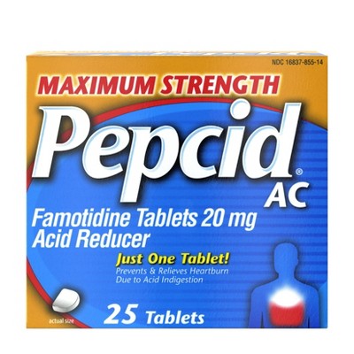 Pepcid AC Maximum Strength Heartburn Prevention & Relief Tablets - 25 ct.