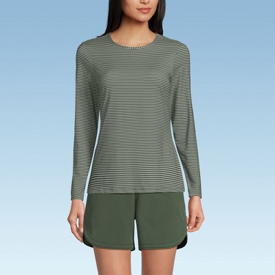Lands' End Women's Long Sleeve Relaxed UPF 50 Rash Guard