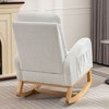 CAVINAS Accent Chair Rocking Chair with Footrest Chaise Lounge Chair Indoor with High Back Glider Rocking Chair - 3 of 4