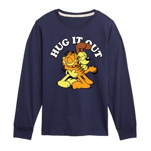 Boys' - Garfield - Hug It Out Long Sleeve Graphic T-Shirt - 1 of 4