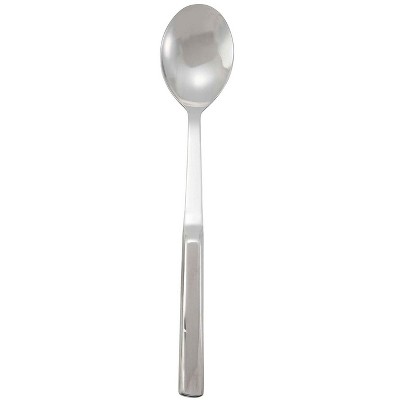 Winco Stainless Steel Solid Serving Spoon, 11-3/4-Inch