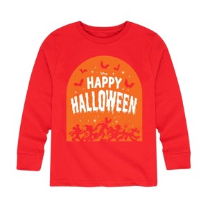 Boys' - Disney - Happy Halloween Tombstone Long Sleeve Graphic T-Shirt - 1 of 4