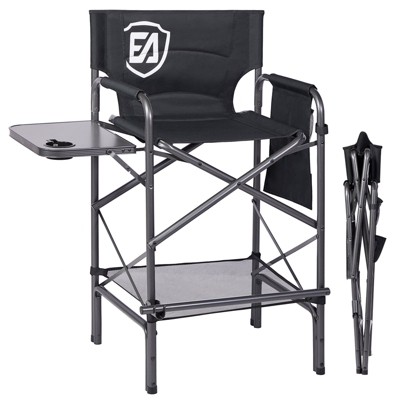 EVER ADVANCED Directors Chair 30.7" Seat Height, Folding Chair Supports 350 lbs