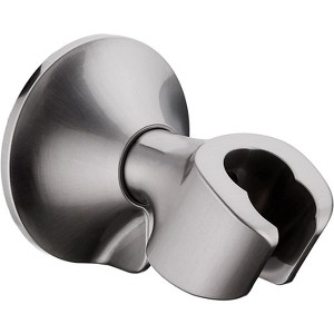 BRIGHT SHOWERS Handheld Shower Head Holder with Dual Angle Positions, Wall Suction Bracket, Includes 3M Adhesive Disc - 1 of 4