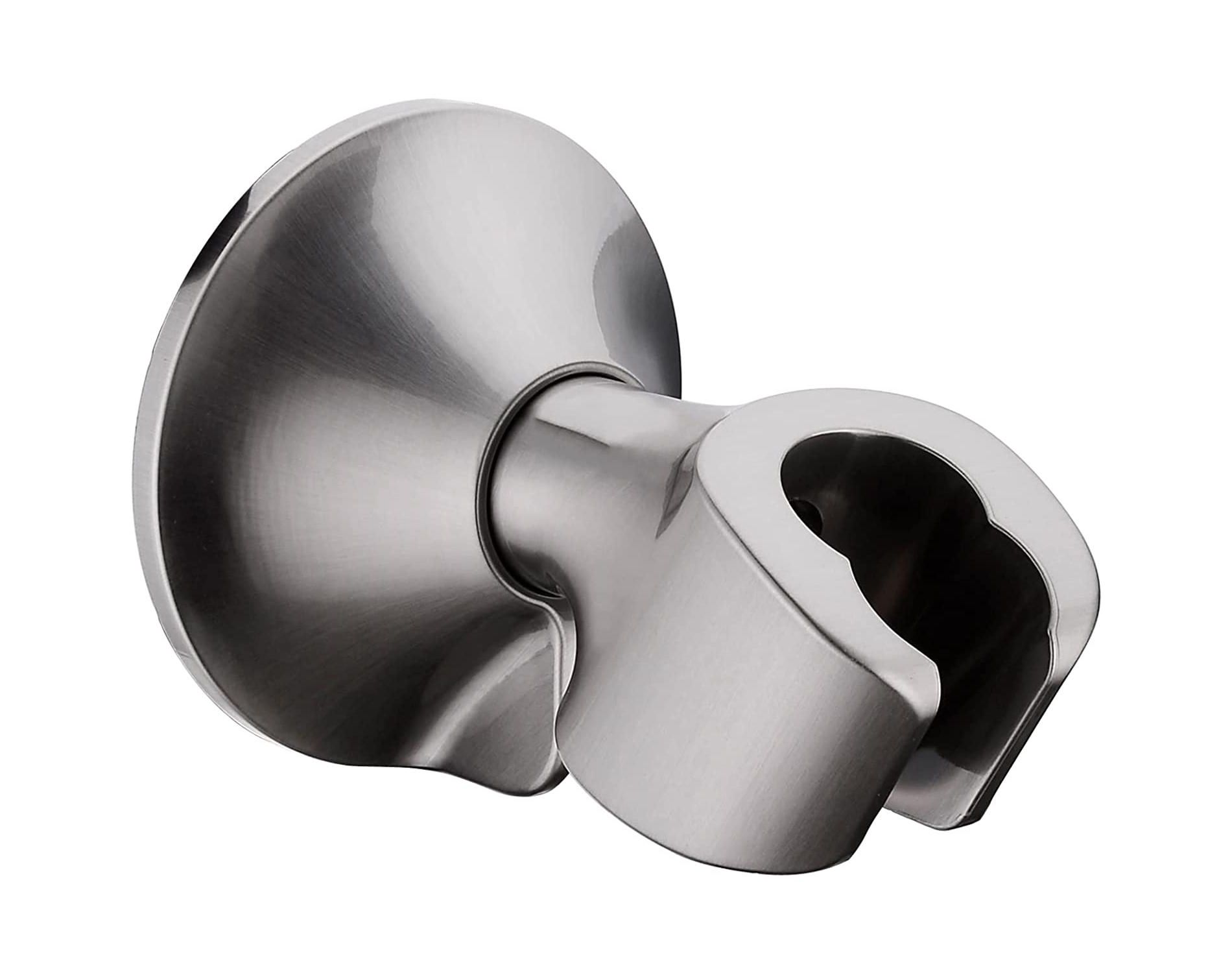 BRIGHT SHOWERS Handheld Shower Head Holder with Dual Angle Positions, Wall Suction Bracket, Includes 3M Adhesive Disc