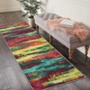 Washable Modern Rug Non Slip Low Pile Rug Soft Contemporary Throw Floor Cover Foldable Indoor Carpet for Living Room Bedroom Playroom Nursery - 4 of 4