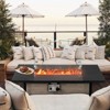 Karl Home | 43 in. W X 22.2 in. D Propane Outdoor Fire Pit With Cover - 2 of 3