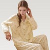 Anna-Kaci Lounge Women's Bow Print Woven Pajama Set with Long Sleeve Collared Top and Relaxed Fit Pants - 4 of 4