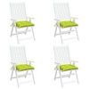 vidaXL Chair Cushions 6 pcs Bright Green 15.7 in.x15.7 in.x2.8 in. Oxford Fabric - 4 of 4
