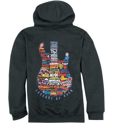 Collections Etc Rock Guitar Group Hoodie