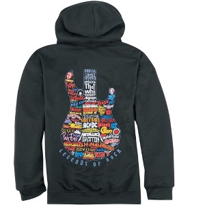 Collections Etc Rock Guitar Group Hoodie - 1 of 4
