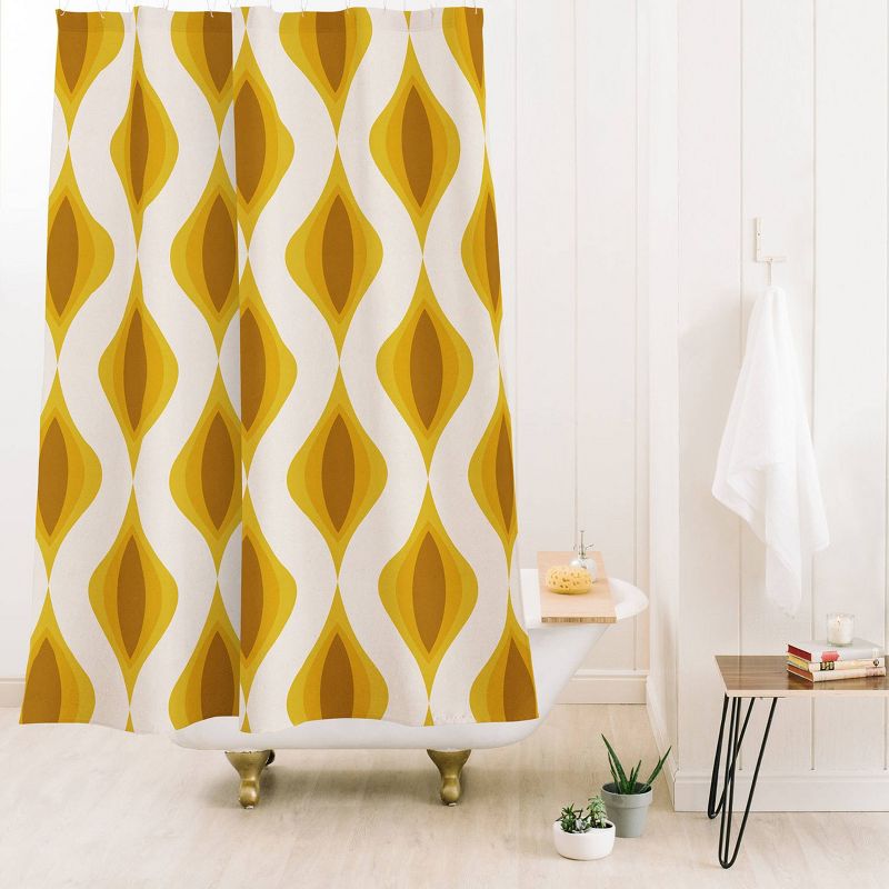 Alisa Galitsyna Ornaments Shower Curtain Yellow - Deny Designs, 3 of 5