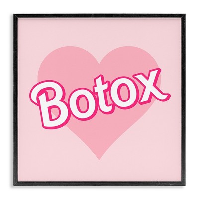 Stupell Industries Pink Heart Botox, 12" x 12"