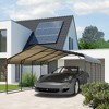 EROMMY 20' x 20' Carport with Galvanized Steel Roof, Sturdy Metal Carport for Cars, Boats, and Tractors - 2 of 4