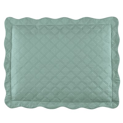 Collections Etc Camille Reversible Diamond Textured Pillow Sham